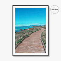 Cambria Fine Art Photo Print, Moonstone Beach Boardwalk, California, USA Wall Decor Poster