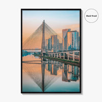 Sao Paulo Skyline Fine Art Photo Print, Vertical Wall Decor Poster, Brazil City