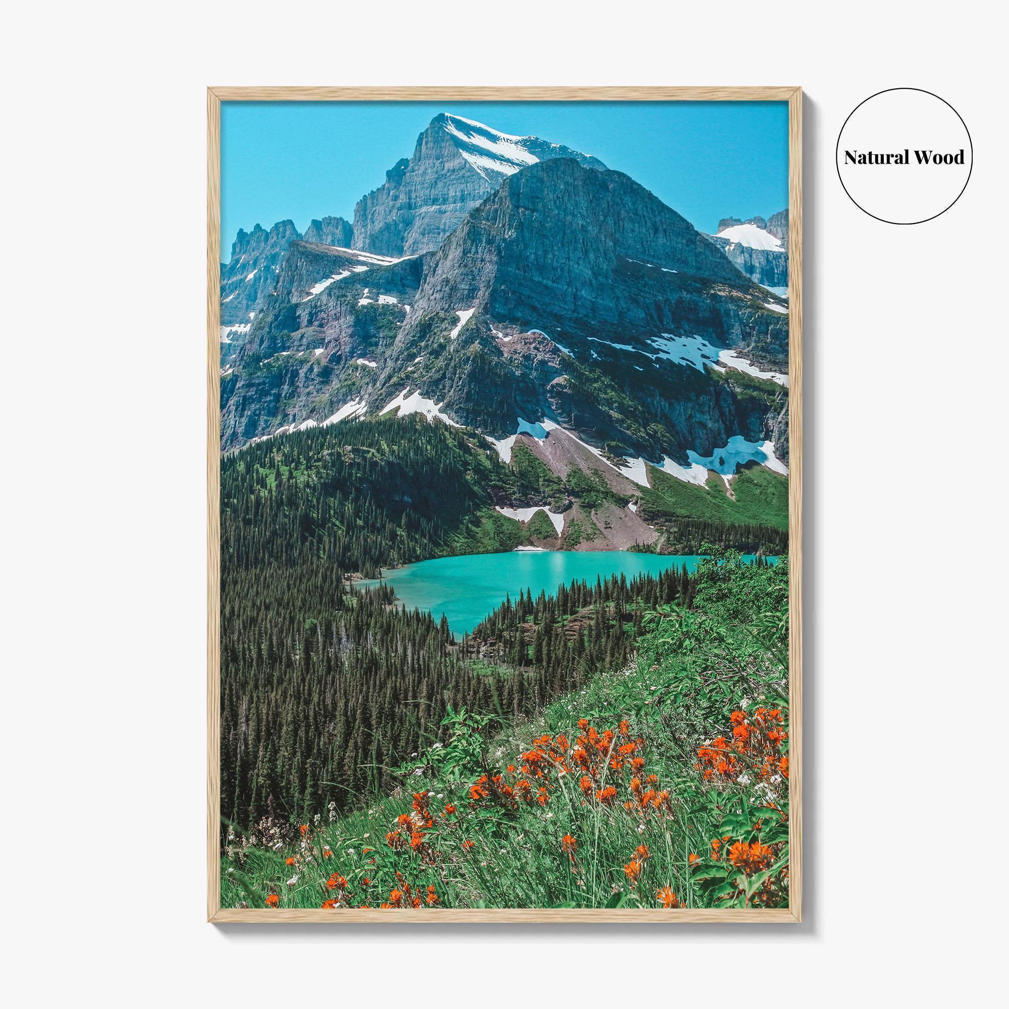 Glacier National Park Fine Art Photo Print, Montana USA, Wall Decor Poster