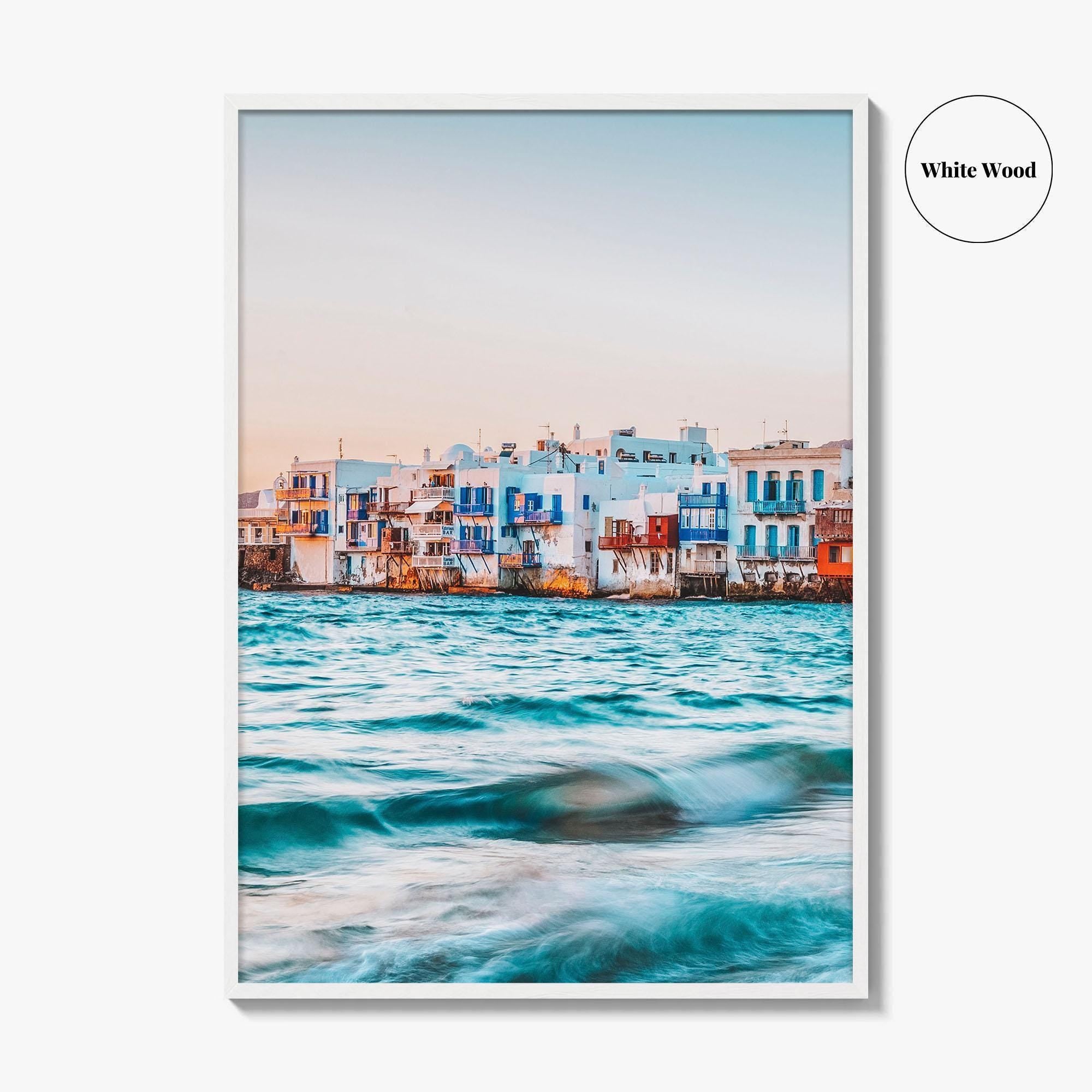 Mykonos Fine Art Photo Print, Little Venice, Greece Wall Art, Aegean Sea