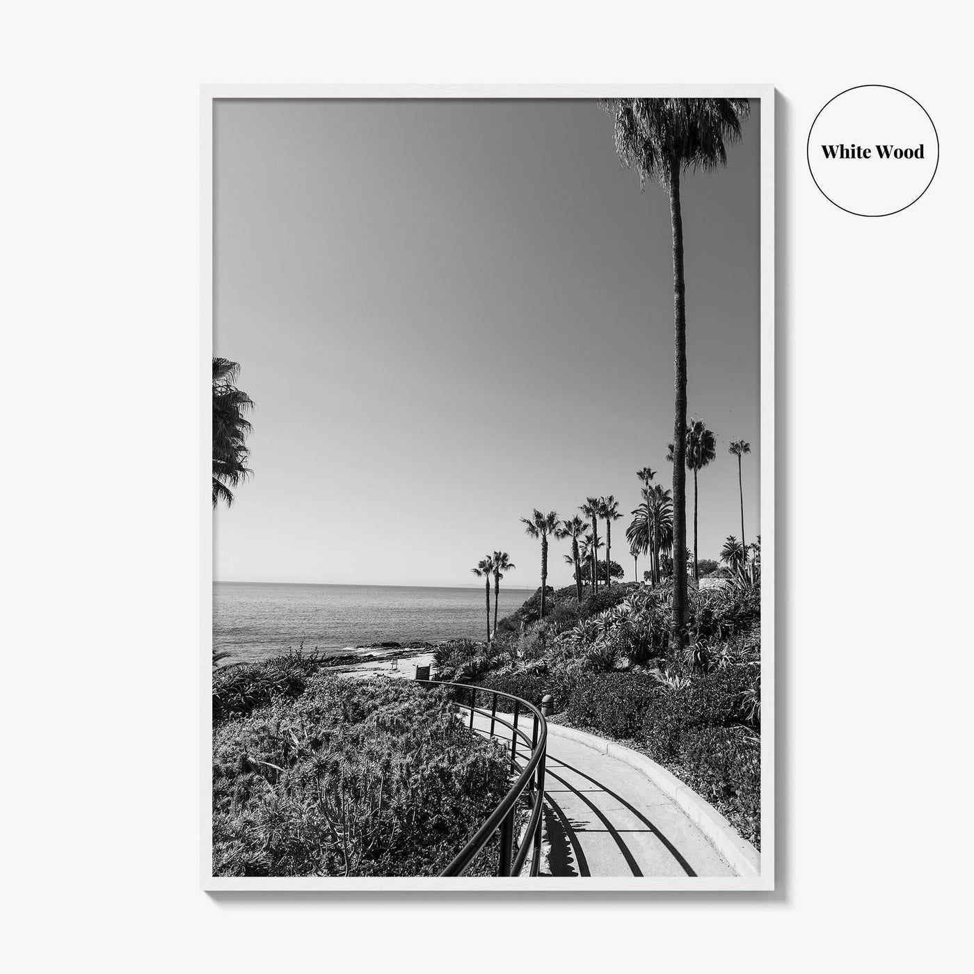 Laguna Beach Black and White Fine Art Photo Print, Orange County, California, USA