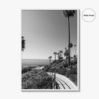 Laguna Beach Black and White Fine Art Photo Print, Orange County, California, USA