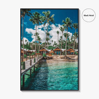 Samoa Fine Art Photo Print, Tropical Beach, Palm Trees, Polynesia Poster, South Pacific