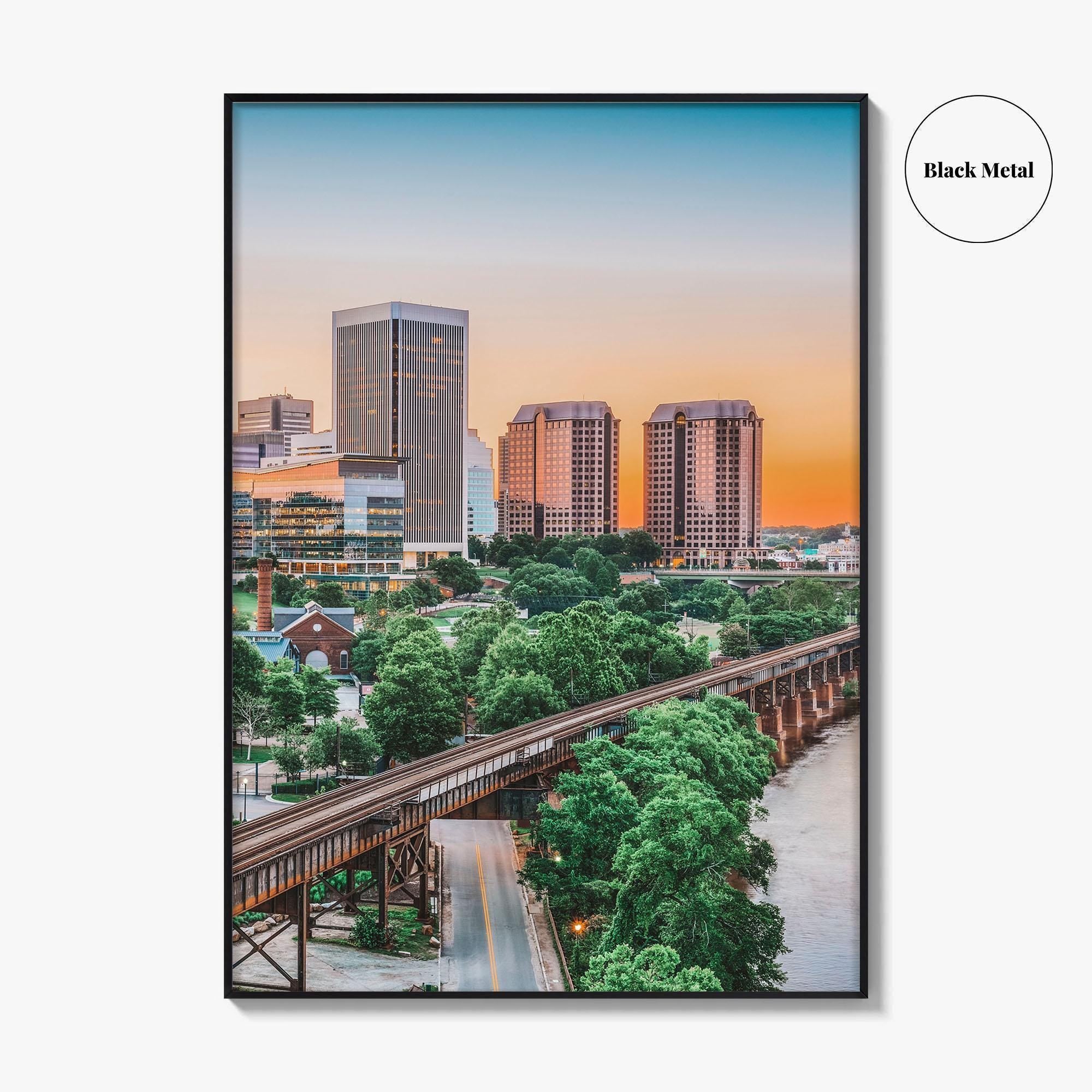 Richmond Skyline Fine Art Photo Print, Downtown, Virginia VA, USA Wall Poster