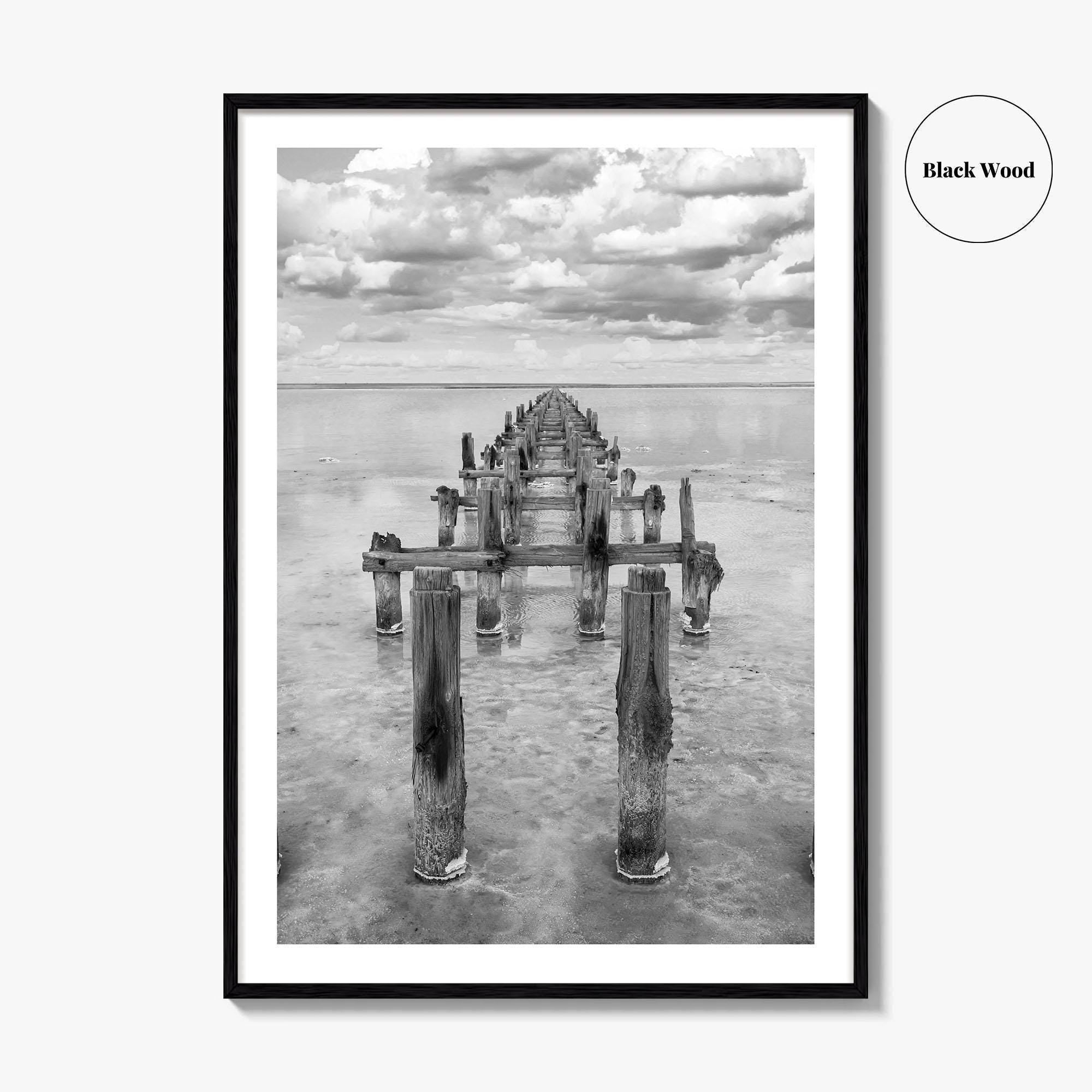 Senegal Black and White Fine Art Photo Print, Dakar, Lake Retba Poster
