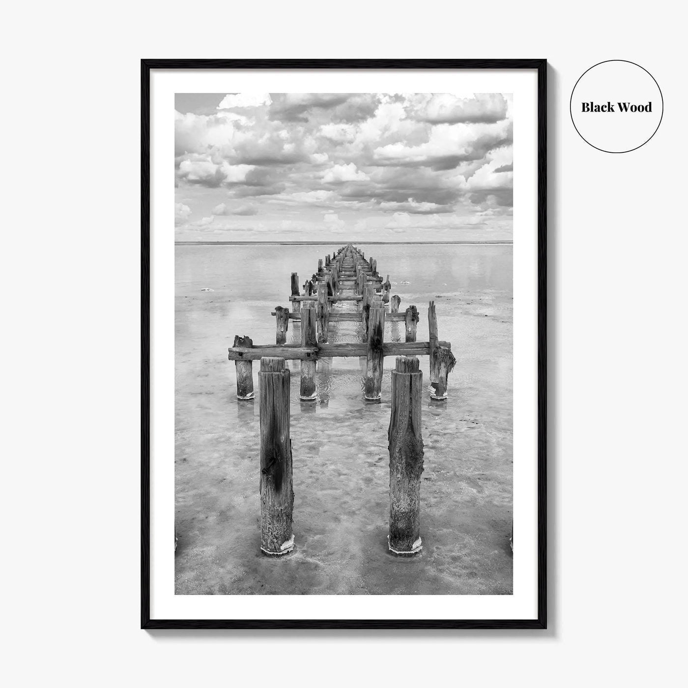 Senegal Black and White Fine Art Photo Print, Dakar, Lake Retba Poster
