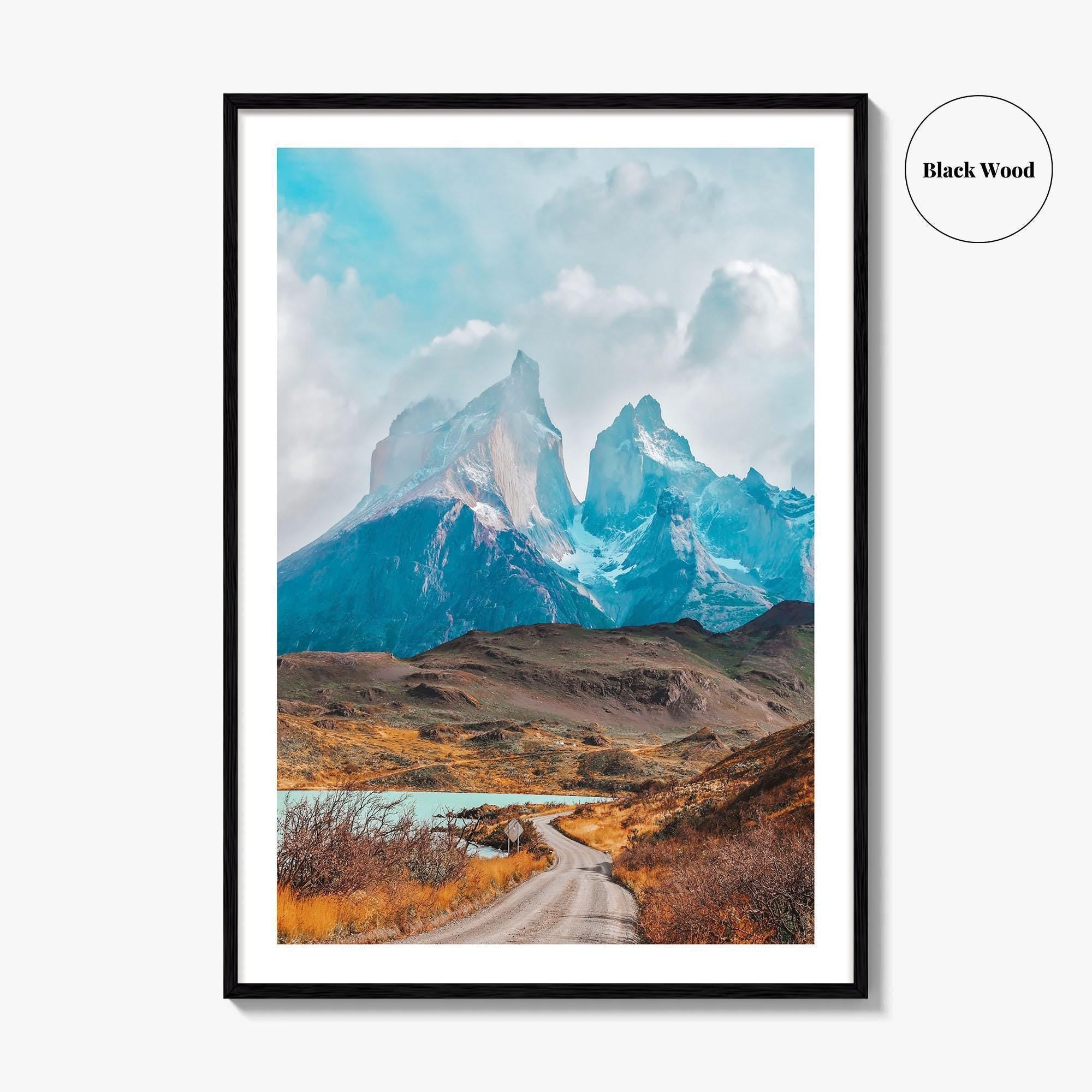 Torres del Paine Fine Art Photo Print, Patagonia Chile Poster, Lake Pehoe, Los Cuernos