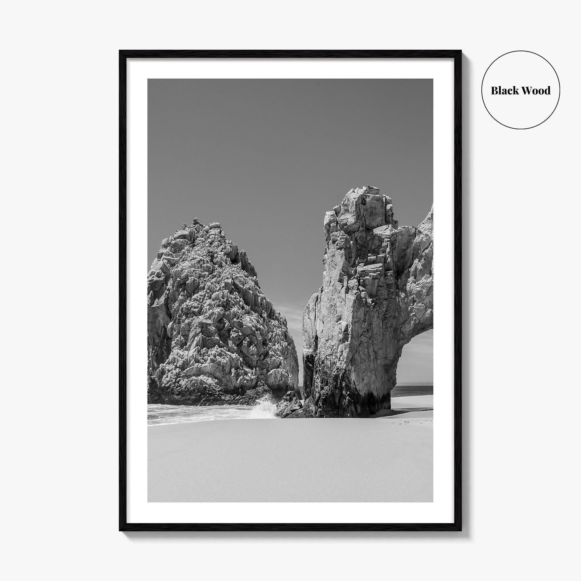 Cabo San Lucas Black and White Fine Art Photo Print, Mexico Poster