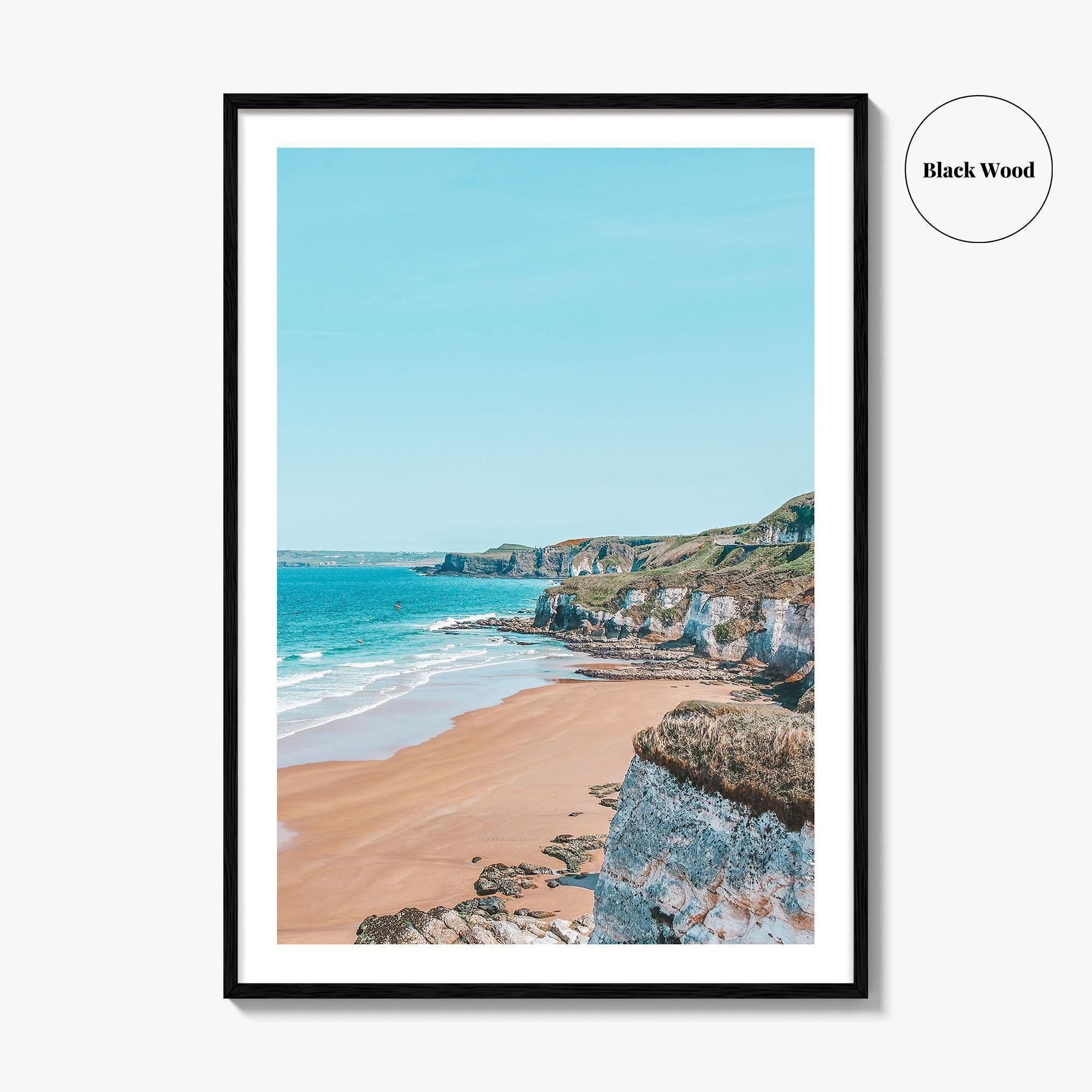 Portrush Fine Art Photo Print, White Rocks Beach, Irish Sea, Northern Ireland Poster, UK