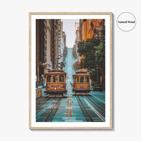 San Francisco Fine Art Photo Print, Cable Car, California Street, USA, Poster