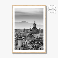 Rome Black and White Fine Art Photo Print, Castel Sant'Angelo Vatican Italy Poster