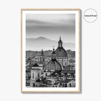Rome Black and White Fine Art Photo Print, Castel Sant'Angelo Vatican Italy Poster