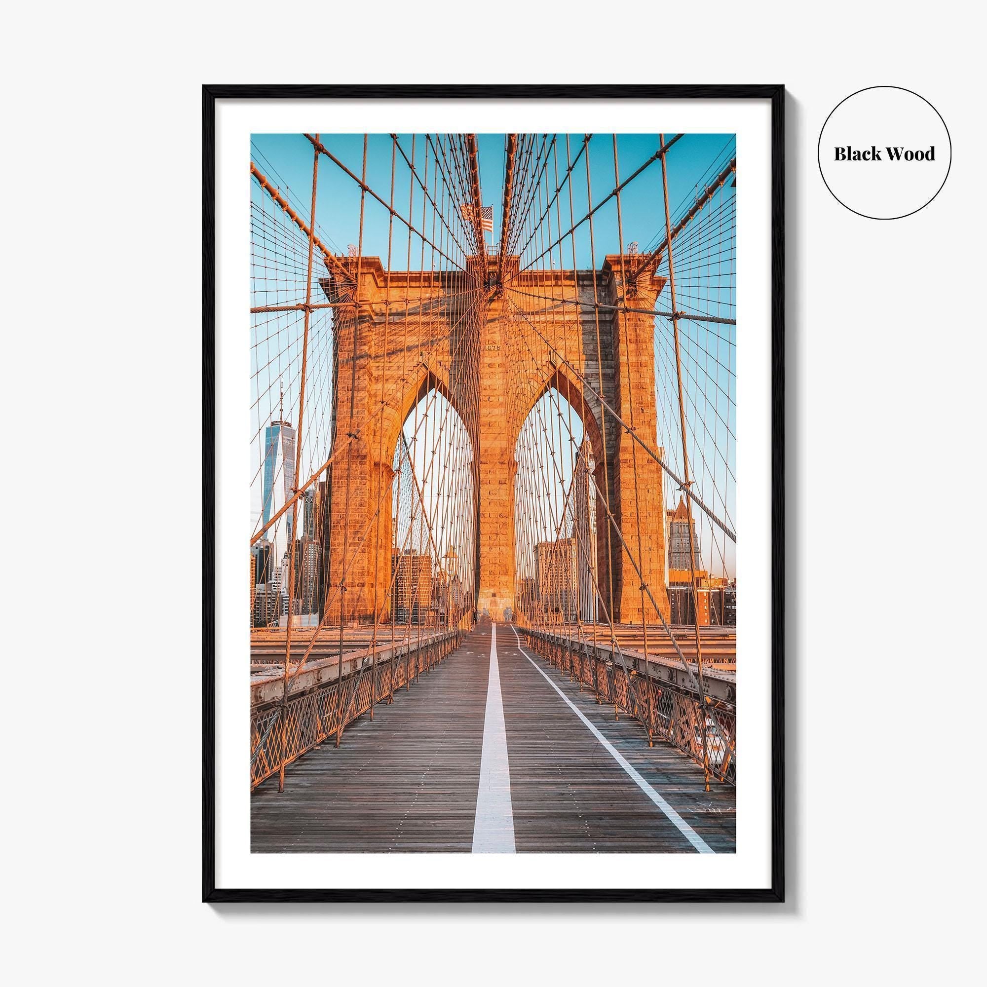 Brooklyn Bridge Fine Art Photo Print, Manhattan, New York City NYC Wall Poster