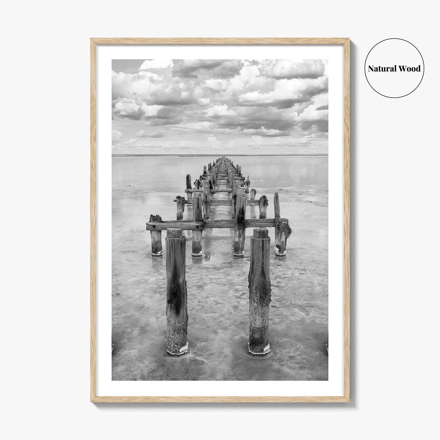 Senegal Black and White Fine Art Photo Print, Dakar, Lake Retba Poster