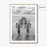Senegal Black and White Fine Art Photo Print, Dakar, Lake Retba Poster