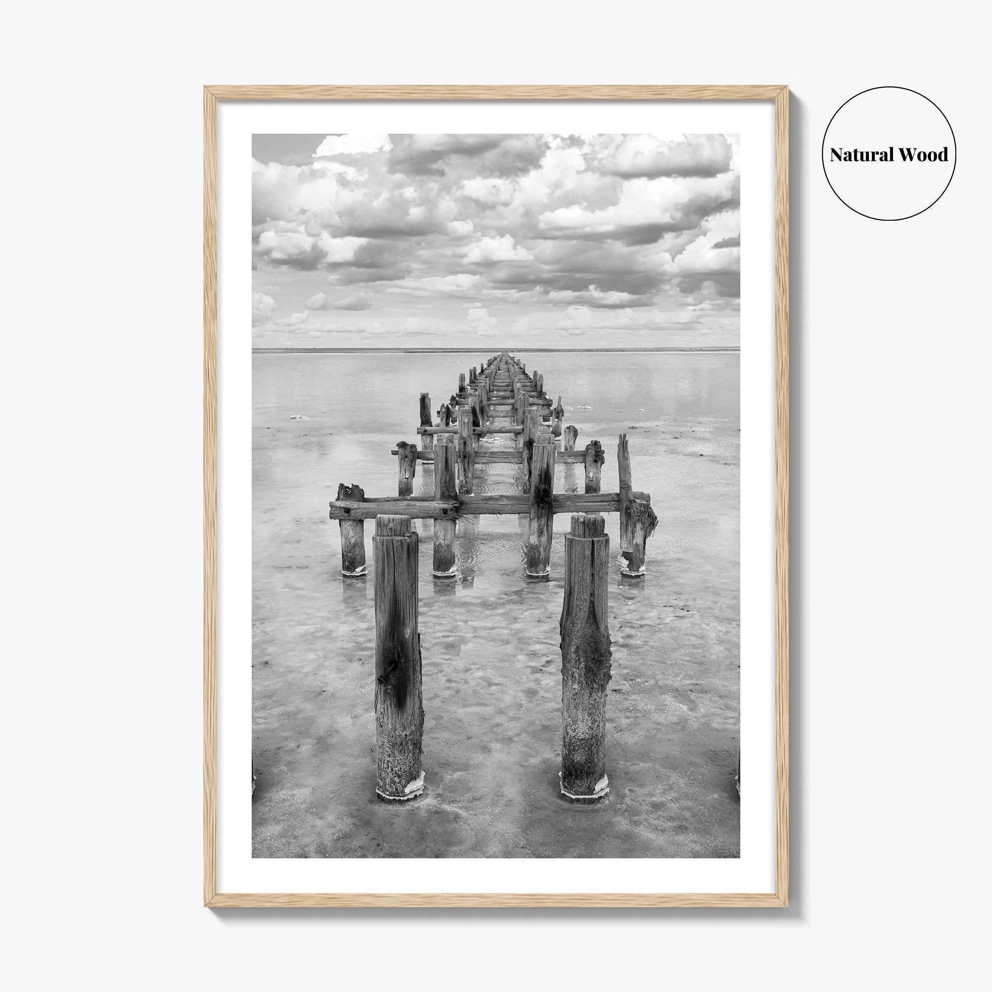 Senegal Black and White Fine Art Photo Print, Dakar, Lake Retba Poster