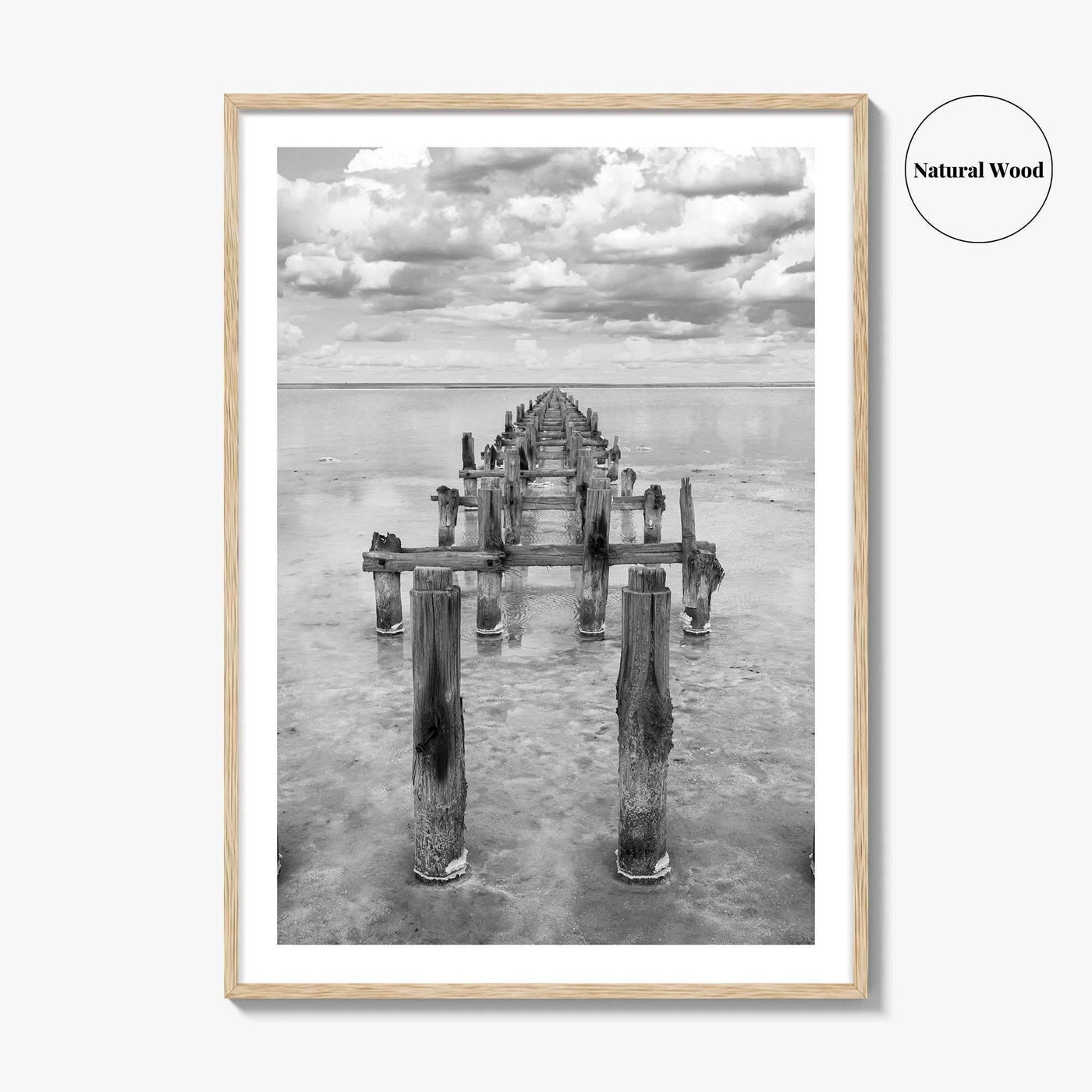 Senegal Black and White Fine Art Photo Print, Dakar, Lake Retba Poster