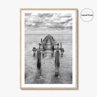 Senegal Black and White Fine Art Photo Print, Dakar, Lake Retba Poster