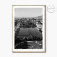 Chattanooga Black and White Fine Art Photo Print, Tennessee, Walking Market Street Bridges