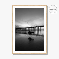 Carlsbad Black and White Fine Art Photo Print, San Diego California Poster