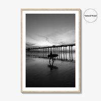 Carlsbad Black and White Fine Art Photo Print, San Diego California Poster