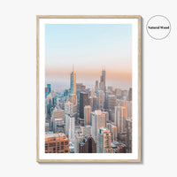 Chicago Skyline Fine Art Photo Print, Downtown Wall Art Poster, Illinois USA