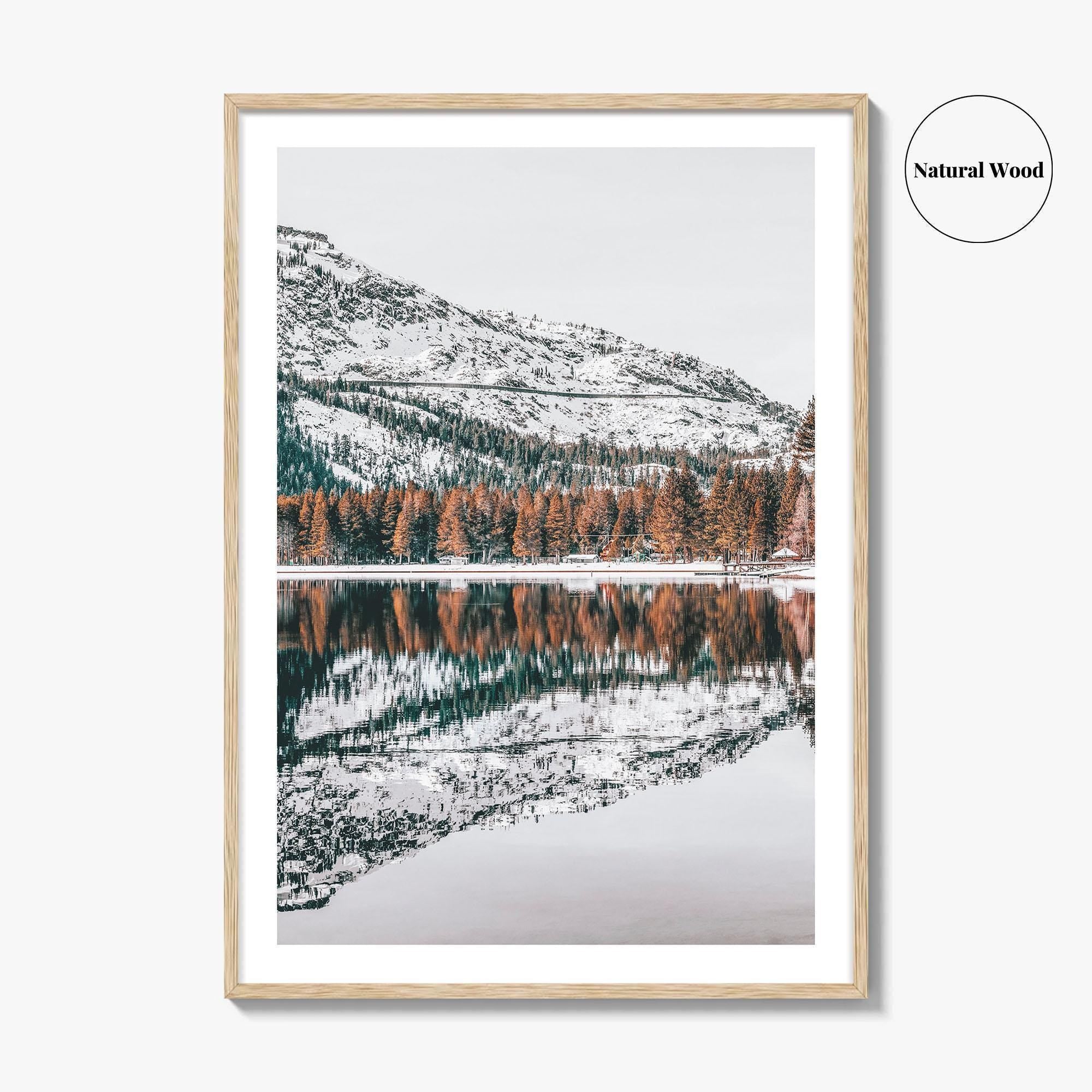 Truckee Fine Art Photo Print, Donner Lake, Tahoe National Forest, California Wall Poster, USA