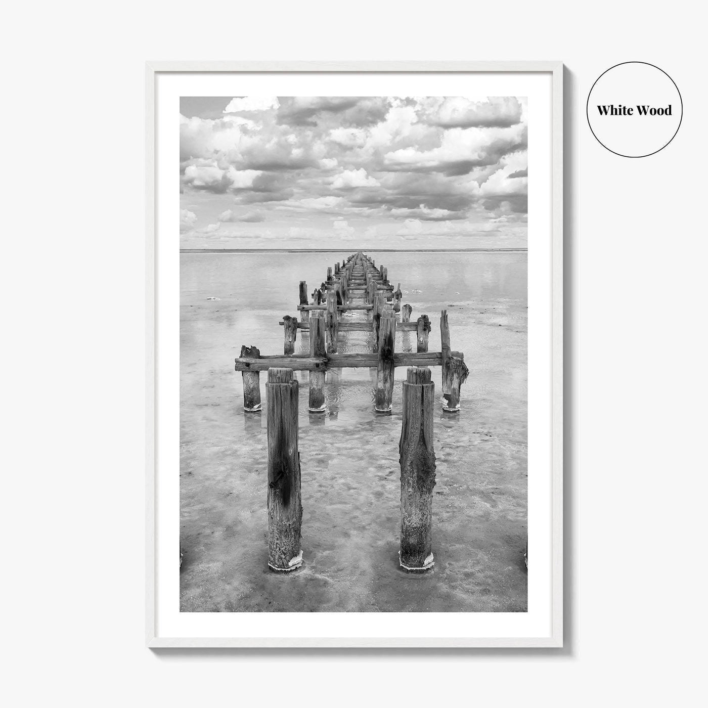 Senegal Black and White Fine Art Photo Print, Dakar, Lake Retba Poster