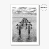 Senegal Black and White Fine Art Photo Print, Dakar, Lake Retba Poster