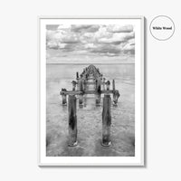 Senegal Black and White Fine Art Photo Print, Dakar, Lake Retba Poster