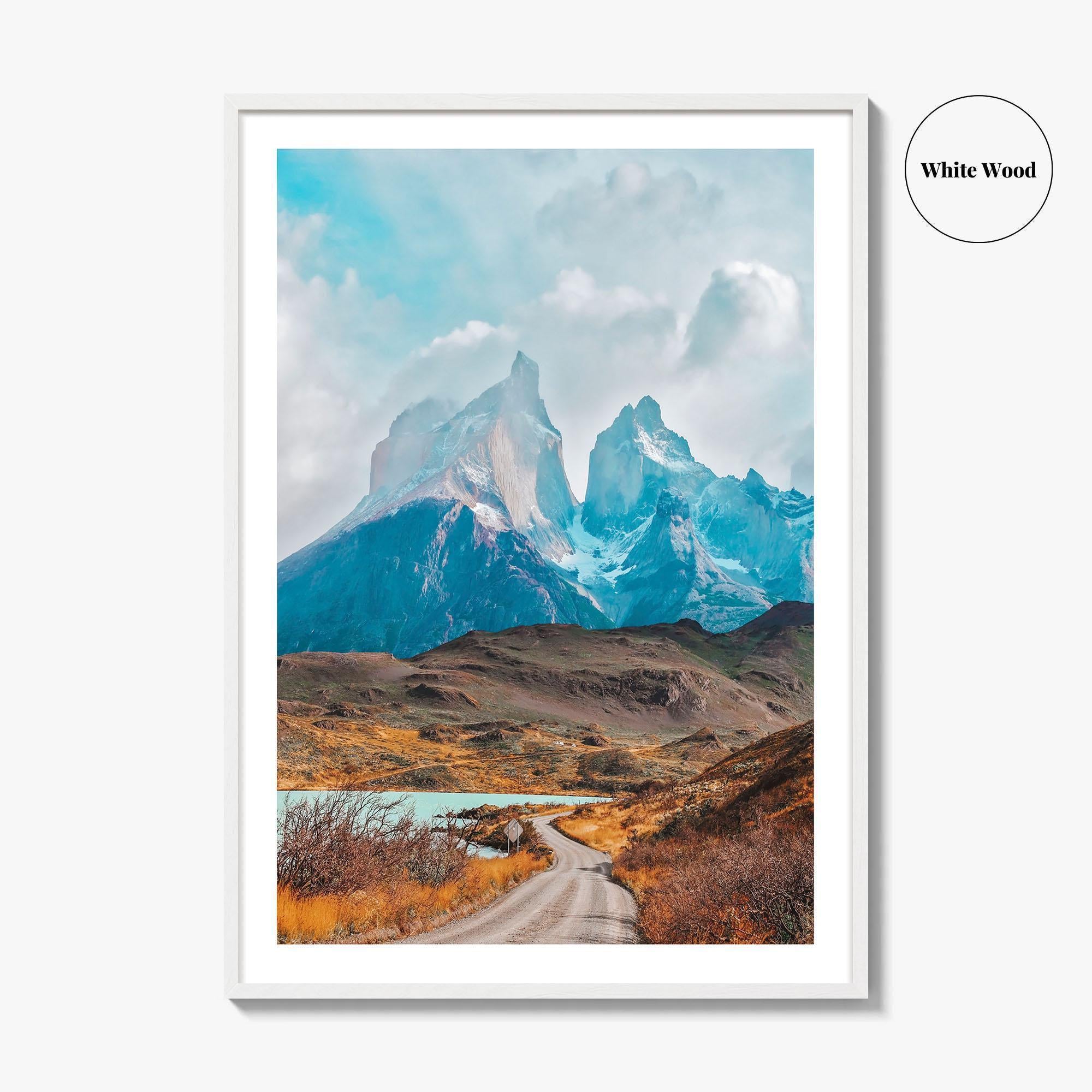 Torres del Paine Fine Art Photo Print, Patagonia Chile Poster, Lake Pehoe, Los Cuernos