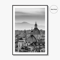 Rome Black and White Fine Art Photo Print, Castel Sant'Angelo Vatican Italy Poster