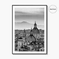 Rome Black and White Fine Art Photo Print, Castel Sant'Angelo Vatican Italy Poster