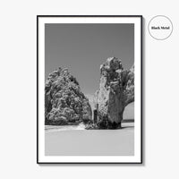 Cabo San Lucas Black and White Fine Art Photo Print, Mexico Poster