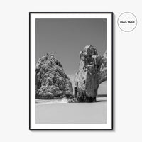 Cabo San Lucas Black and White Fine Art Photo Print, Mexico Poster