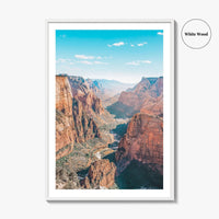 Zion National Park Fine Art Photo Print, Observation Point, Utah, USA, Landscape Poster