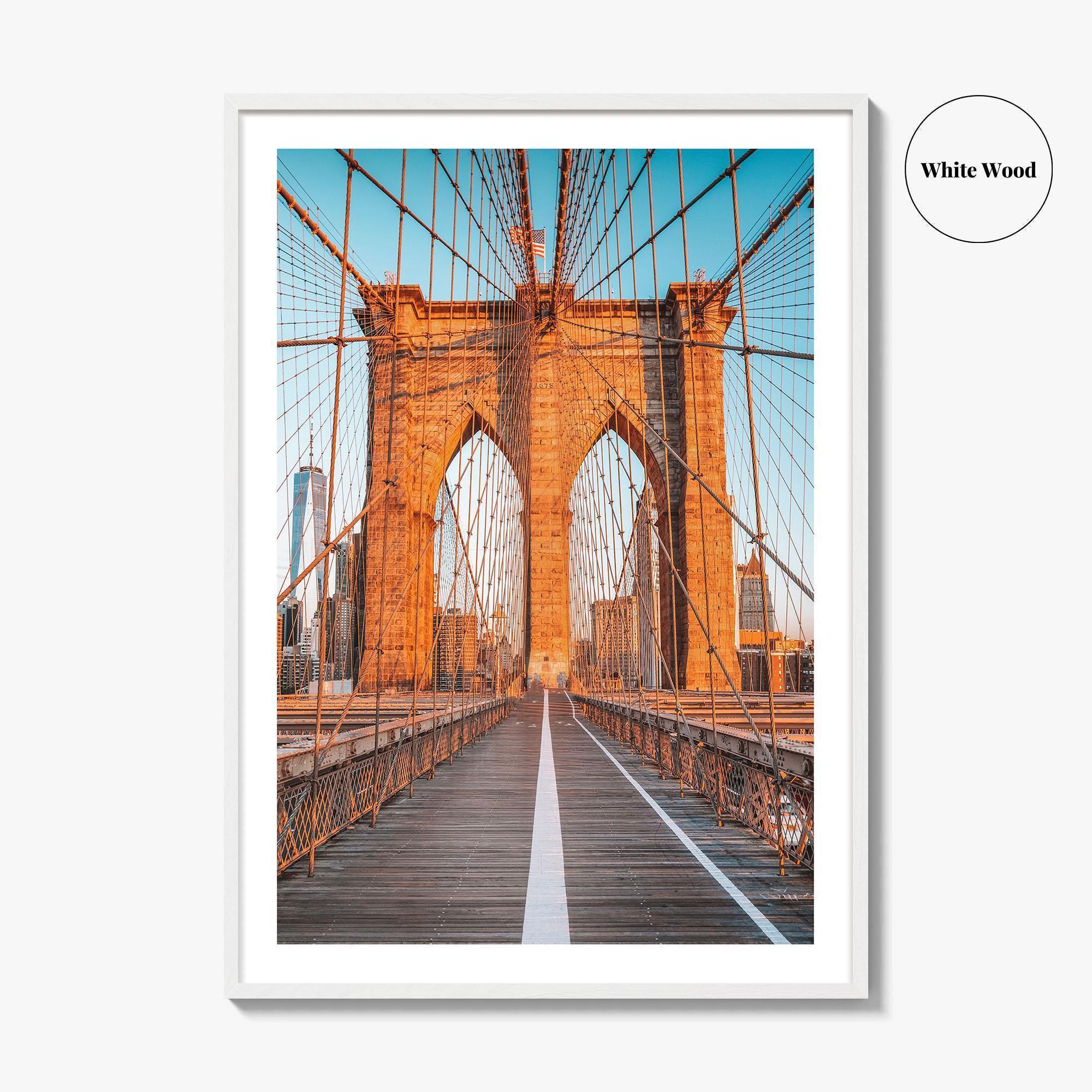 Brooklyn Bridge Fine Art Photo Print, Manhattan, New York City NYC Wall Poster
