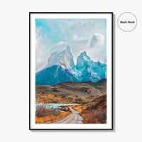Torres del Paine Fine Art Photo Print, Patagonia Chile Poster, Lake Pehoe, Los Cuernos