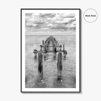 Senegal Black and White Fine Art Photo Print, Dakar, Lake Retba Poster