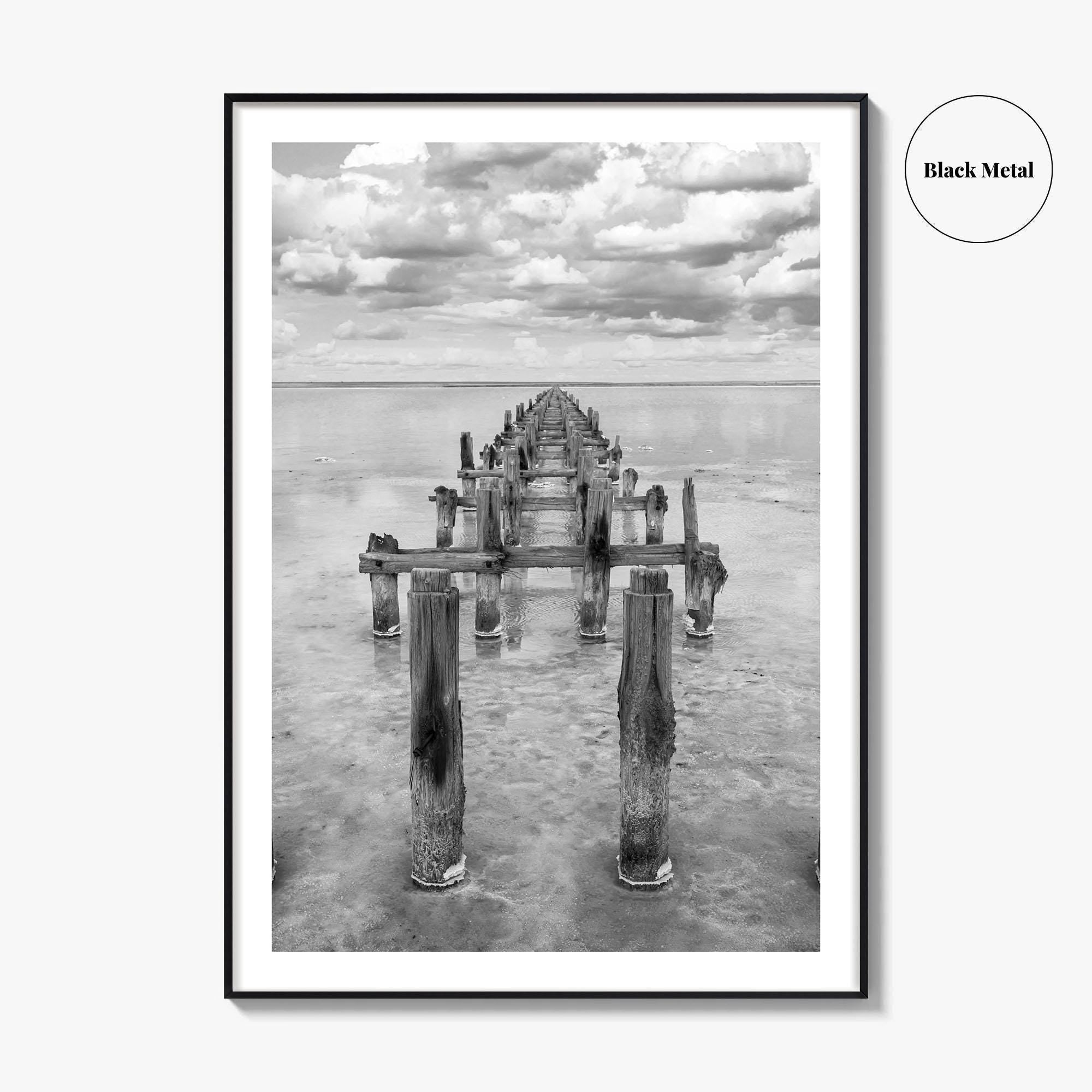 Senegal Black and White Fine Art Photo Print, Dakar, Lake Retba Poster