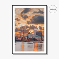 Providence Skyline Fine Art Photo Print, Rhode Island, RI, USA, Poster, Wall Decor