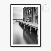 Fells Point Black and White Fine Art Photo Print, Maryland USA Poster