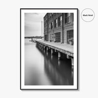Fells Point Black and White Fine Art Photo Print, Maryland USA Poster