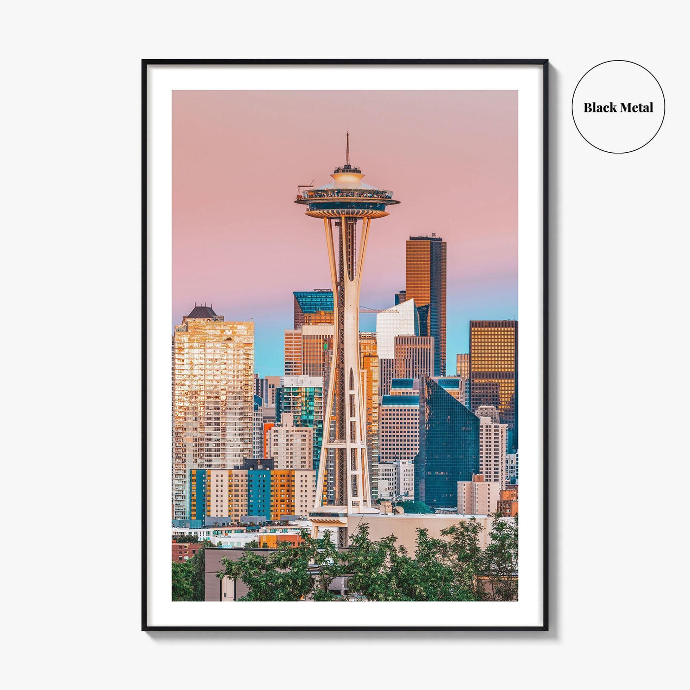 Seattle Skyline Fine Art Photo Print, Washington USA, Downtown Poster