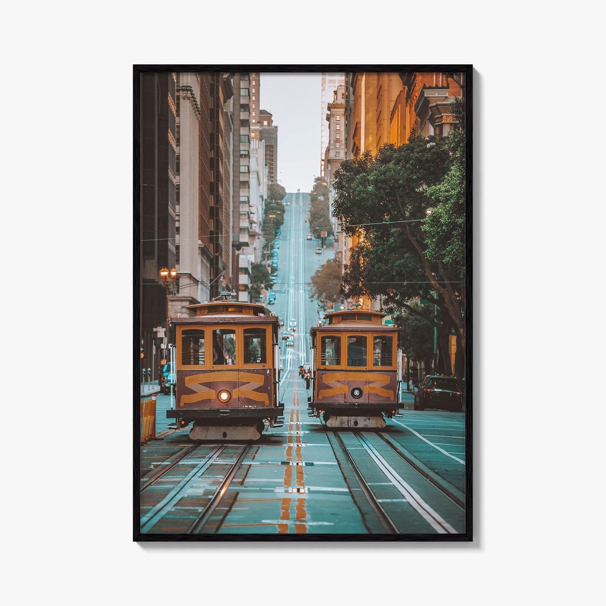 San Francisco Fine Art Photo Print, Cable Car, California Street, USA, Poster