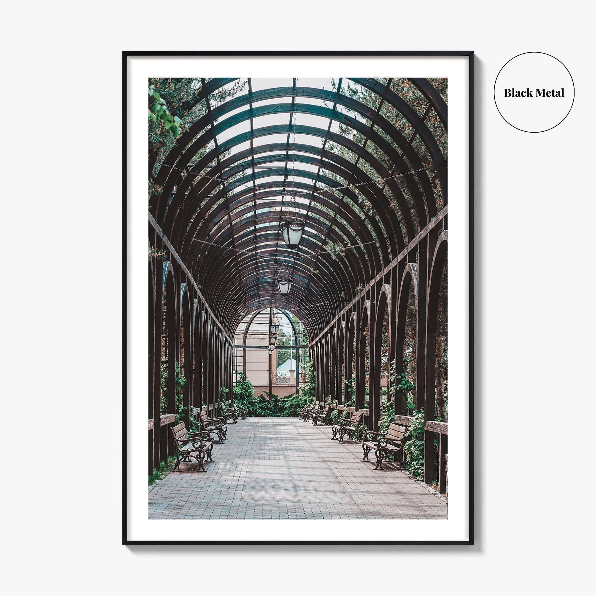 Lincoln Park Fine Art Photo Print, Chicago Illinois USA, Wooden Arch Pavilion Poster