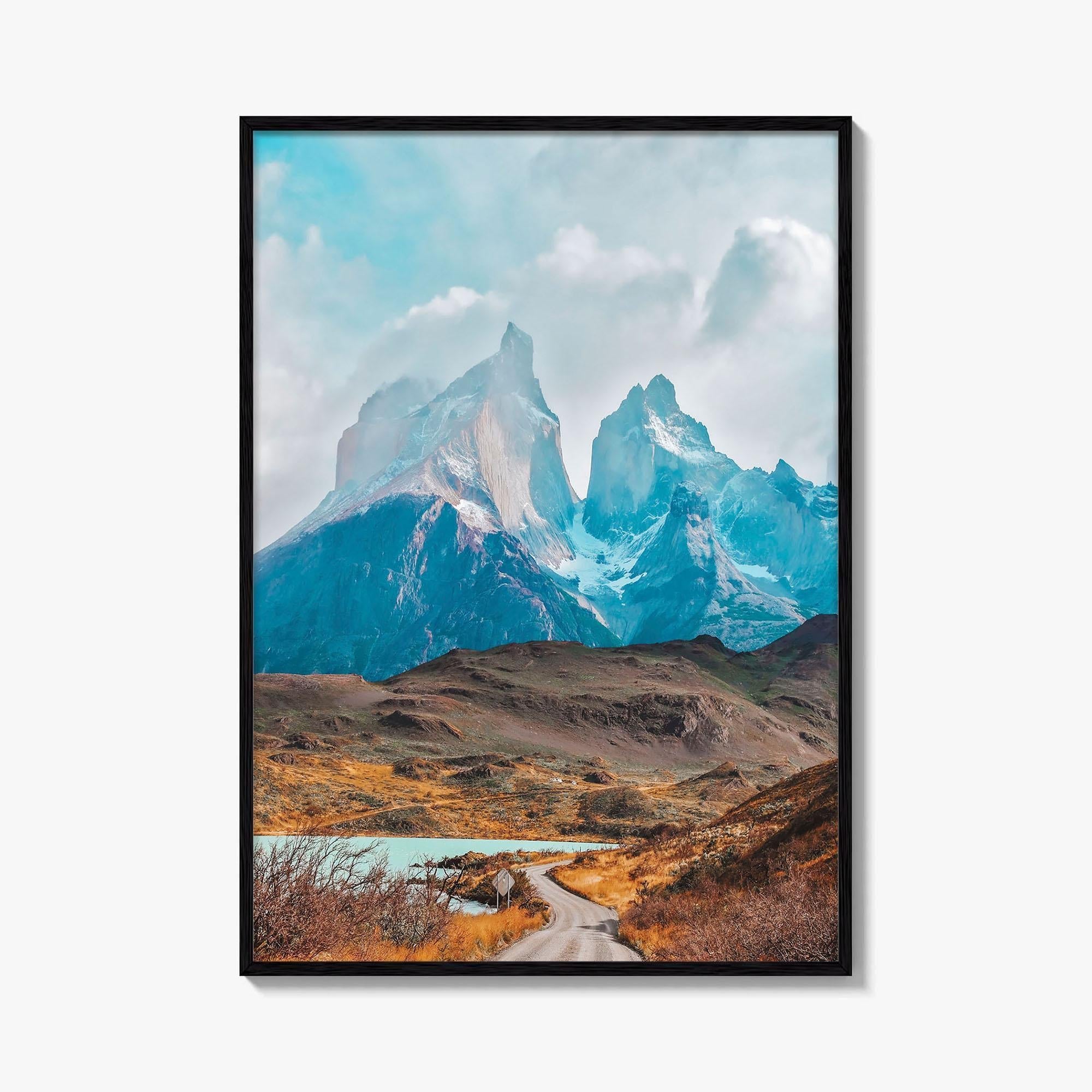 Torres del Paine Fine Art Photo Print, Patagonia Chile Poster, Lake Pehoe, Los Cuernos