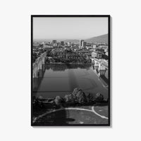 Chattanooga Black and White Fine Art Photo Print, Tennessee, Walking Market Street Bridges