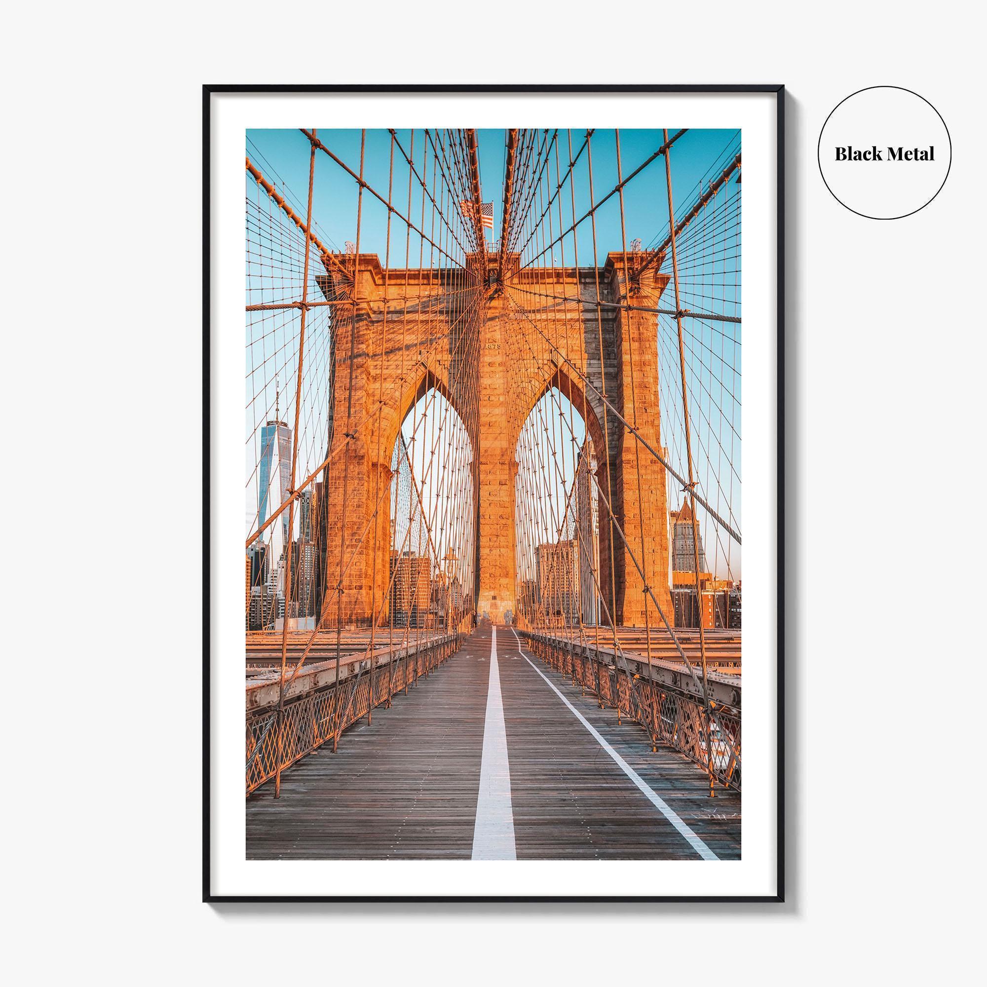 Brooklyn Bridge Fine Art Photo Print, Manhattan, New York City NYC Wall Poster