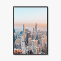 Chicago Skyline Fine Art Photo Print, Downtown Wall Art Poster, Illinois USA